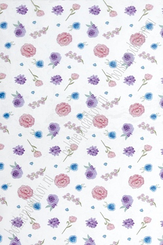 Пленка ПВХ с рисунком &amp;quot;Цветочки&amp;quot; А4 (5 листов) SF-6057, №8