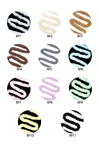 Проволока синельная плюшевая 1 м (SF-8093) черный №11