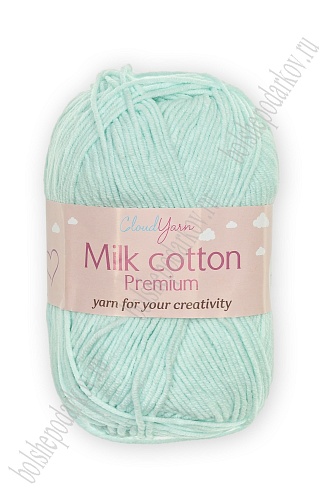 Пряжа &amp;quot;Milk cotton Premium&amp;quot; 50 гр (10 шт) SF-7847, голубой