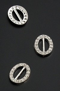 Пряжка со стразами (5 шт) 19*16 мм &quot;Овал&quot; SF-2045
