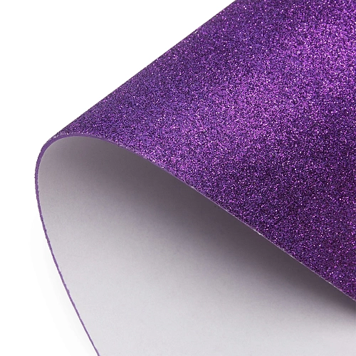 Фоамиран глиттерный самоклеющ. А4 (10 листов) SF-1957, темно-фиолетовый №006