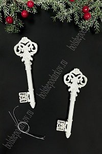 Новогодние украшения &quot;Ключики&quot; 5*14,5 см (2 шт) SF-6127