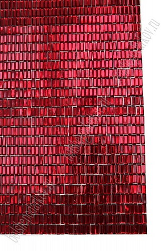 Термостразы прямоугольные на листе 40*24 см (SF-1180) красный