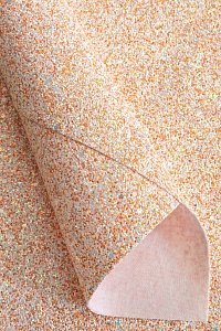 Кожзам "Блестки" А4 (5 листов) SF-3212, светло-персиковый №5