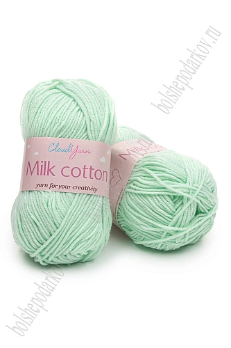 Пряжа &amp;quot;Milk cotton&amp;quot; 50 гр (10 шт) SF-7848, мятный
