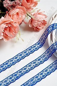 Кружево 2 см*20 ярд (SF-601) синий