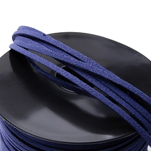 Шнур замшевый 2,5*2 мм (SF-2165) синий