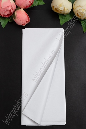 Бумага тишью 50*66 см (10 листов) SF-914, белый №045