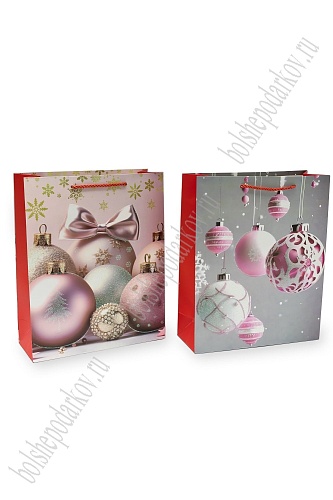 Пакет &amp;quot;Новогодний&amp;quot; 26*32*10 см (12 шт) SF-7569, микс №32