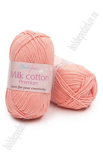 Пряжа &amp;quot;Milk cotton Premium&amp;quot; 50 гр (10 шт) SF-7847, розовый персик