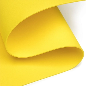Фоамиран 2 мм, Китай 40*60 см (10 листов) SF-3422, желтый №1021
