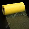 Фатин с блестками  15 см*25 ярд (SF-604) желтый №10