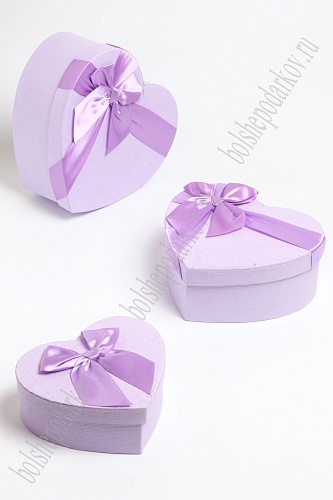 Коробки сердечко 3 в 1, 22*20*9 см (SF-7153) фиолетовый