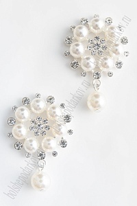 Серединка ювелирная с подвеской (2 шт) SF-5955, серебро