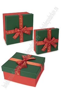 Коробки квадратные 3 в 1, 19*19*9,5 см (SF-7820) №2