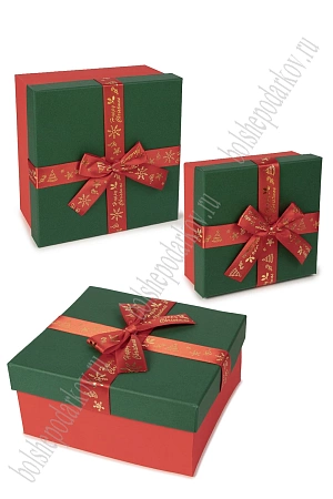 Коробки квадратные 3 в 1, 19*19*9,5 см (SF-7820) №2