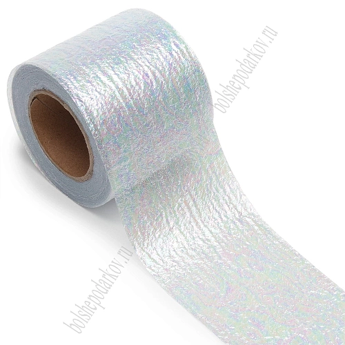 Лента перламутровая 5,5 см*15 ярд (SF-6081) светло-фиолетовый №12