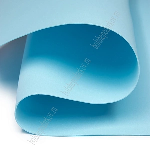 Фоамиран 1 мм, Китай 60*70 см (10 листов) SF-5822, голубой №1066