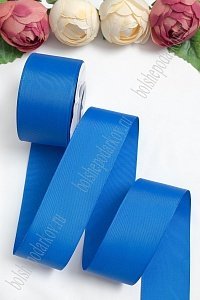 Лента репсовая 5 см*20 ярд &quot;1 сорт&quot; (SF-1350) синий №40