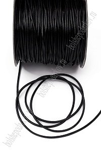 Шнур вощеный 2,5 мм*100 ярд (SF-3295) черный №8