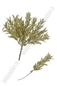 Веточка декоративная 15 см (12 шт) SF-7810, золото №14