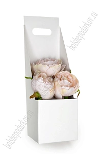 Коробка для цветов 11*11*35 см (10 шт) SF-7953, белый