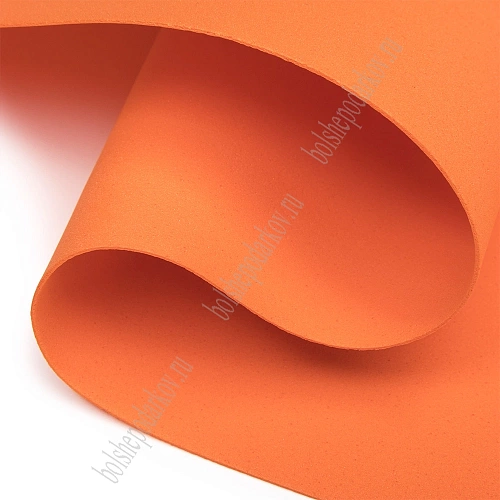 Фоамиран 1 мм, Китай 50*50 см (10 листов) SF-3431, оранжевый №1004