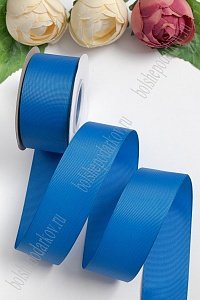 Лента репсовая 4 см*20 ярд &quot;1 сорт&quot; (SF-1349) синий №40