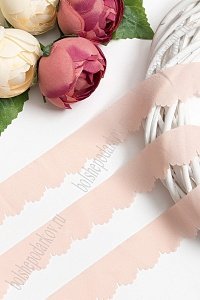Лента шифоновая 3 см*1,4 м (5 шт) SF-5849, светло-персиковый №30