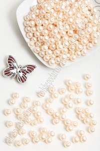 Бусинки 8 мм, 50 гр (SF-1449) светло-персиковый №90