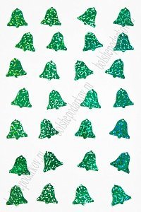 Пайетки &quot;Колокольчик&quot; 19*18 мм*500 гр (SF-3063), зеленый