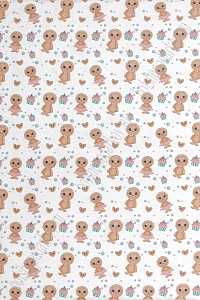 Пленка ПВХ с рисунком &quot;Пряник&quot; А4 (5 листов) SF-6057, №3