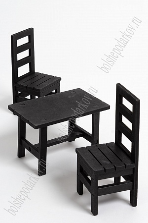 Декор &quot;Стол и стулья&quot; SF-4391, черный