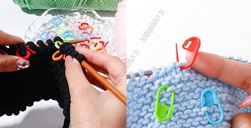 Булавки маркировочные для вязания 2,2 см (100 шт) SF-7771, ассорти