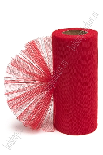 Фатин в шпульках 15 см*25 ярд (SF-603) красный №37