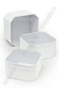 Коробки 3 в 1, 24*24*13 см (SF-7160) белый
