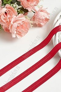Тесьма эластичная 1,5 см*15 ярд (SF-372-17) красный