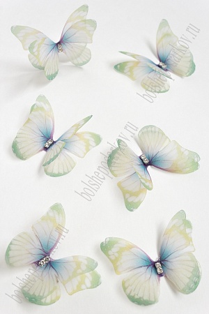 Бабочки шифоновые средние 4,5 см (10 шт) SF-4483, №13