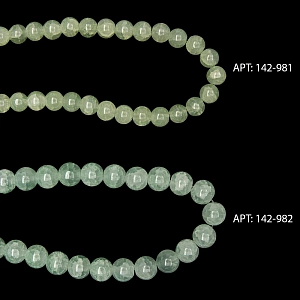 Бусины круглые на леске 8 мм (SF-8081) кварц имитация салатовый