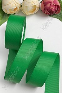 Лента репсовая 4 см*20 ярд (SF-3452) зеленый №19