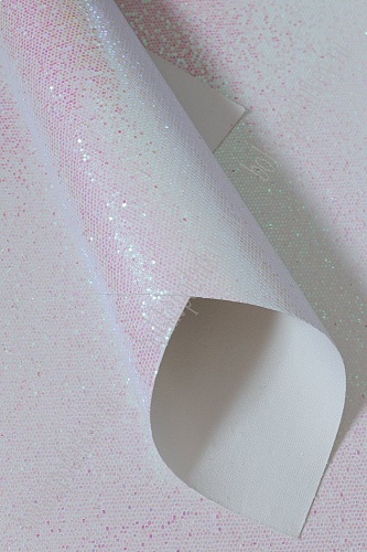 Кожзам &amp;quot;Соты&amp;quot; А4 (5 листов) SF-3945, белый хамелеон №18