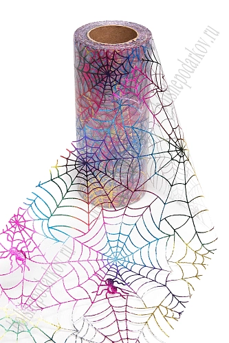 Фатин &amp;quot;Паутинка&amp;quot; 15 см*25 ярд (SF-3777) белый