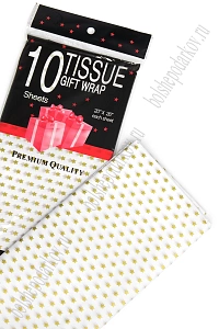 Бумага тишью 50*66 см "Звёздочки" (10 листов) SF-2861, №3