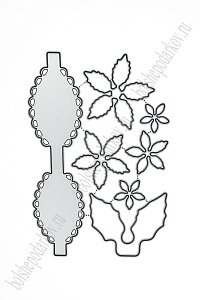 Форма для вырубки "Заготовка для бантика" 12,5*9 см (SF-7793) №21