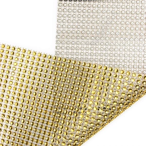 Тесьма-обманка 24 ряда (10 ярд) SF-1399, золото №13