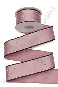 Лента декоративная со стразами 4 см*10 ярд (SF-7529) пенка