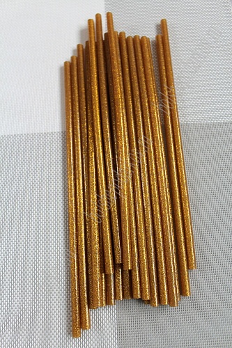 Термоклей с блестками 7 мм (цена за 1 кг) SF-868, золото