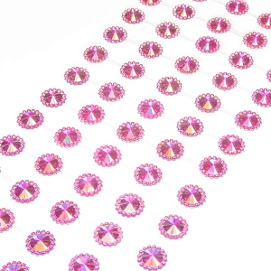 Стразы декоративные &quot;Цветок хамелеон&quot; 1,2 см (SF-3180) розовый