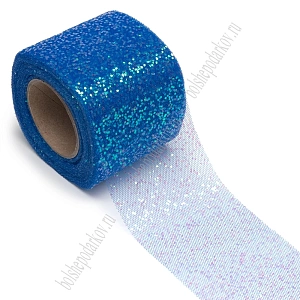 Фатин с блестками 5,5 см*15 ярд (SF-5805) синий №11