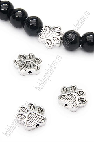 Бусина разделитель 15*12 мм (10 шт) SF-7750, серебро №40